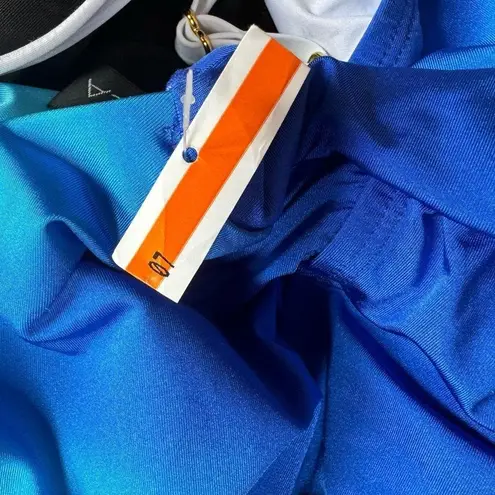 La Blanca Ocean Oasis Keyhole Tankini Top in Ocean Oasis Sapphire Size 12