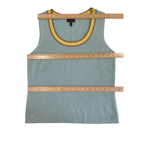 Vintage Escada for Neiman Marcus Silk and Cashmere Tank Womens Size 10 (M) Italy Blue