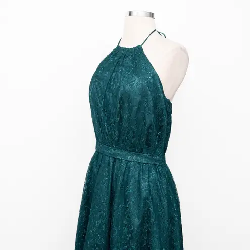 Dress the Population . New! Green Lace Halter Midi Dress.