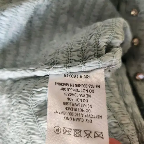 Retrofête Retrofete Lennon Embellished Silk Chiffon Dress in Green Size XS NWT Long Sleeve