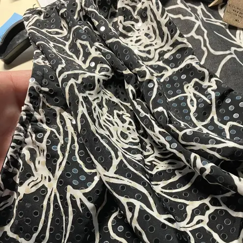 Massini Stretch Sleeveless Cowl Neck Embellished Blouse Size XL