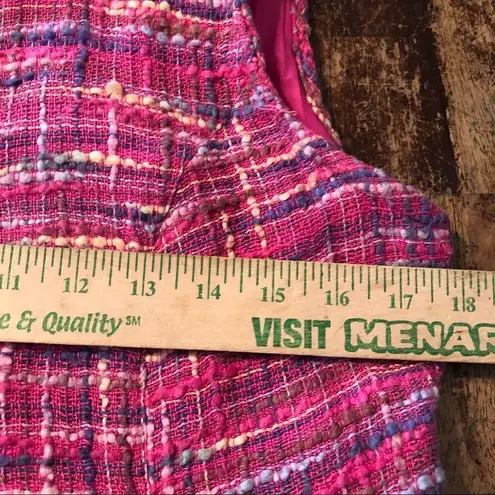Vintage MOLATO Silk Pink Tweed Patchwork Hippie 70s Maxi Dress Duster Jacket Size M