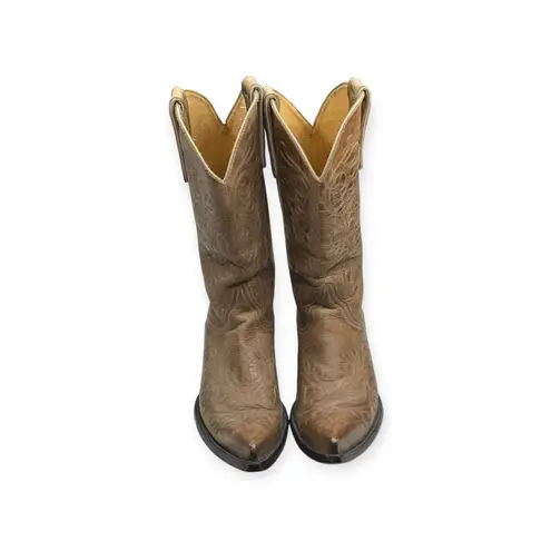Old Gringo π€ Yippee Ki Distressed Leather Tall Snip Toe Cowboy Boots π€ Tan π€ 7.5