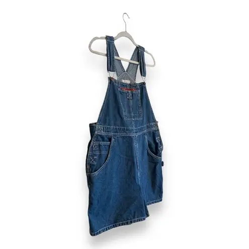 basic editions Womens Vintage Y2K  Blue Cotton Denim Utility Overalls Size Large