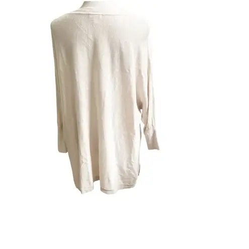 Garnet Hill Women’s 100% Organic Linen Tunic Size Medium V- Neck Light Beige