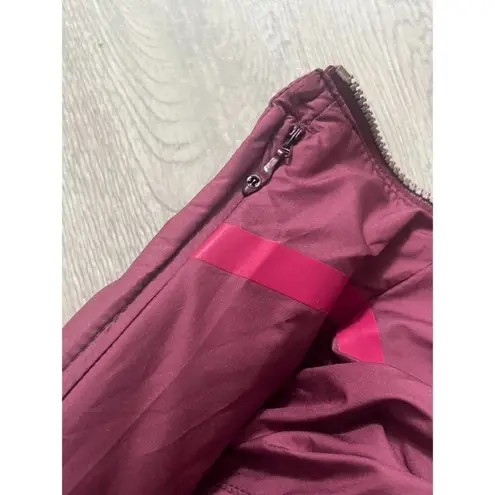 Lululemon  Miss Misty Pullover Stow Hood 1/2 Zip Size 10 Rust Berry