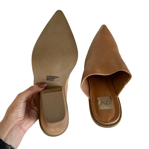 Dolce Vita Davina Camel Pointed Toe Slip On Heeled Mules Women’s Size 10 Tan