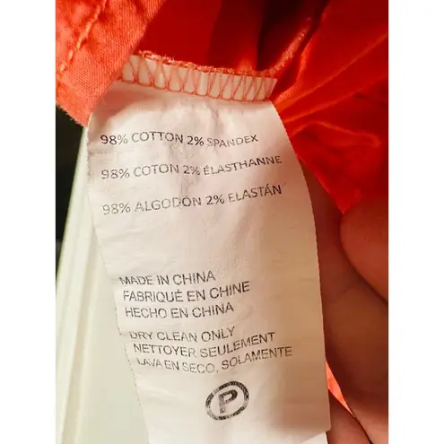 Derek Lam COLLECTIVE Orange Smocked Hourglass Tie Waist Mini Dress Size 44