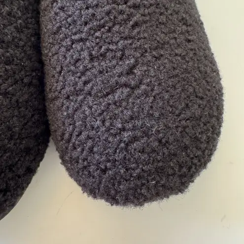 Bombas Sunday Slippers Men's 9 Black Sherpa Lined Fluffy Soft Slip On Shoes