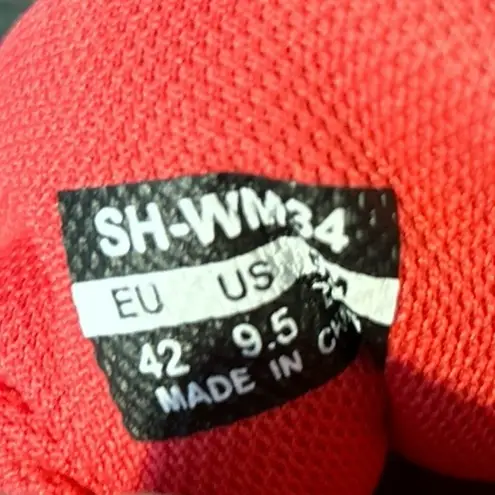 Shimano Women's Mountain Bike Cycling Shoes Gray Red Size 9.5