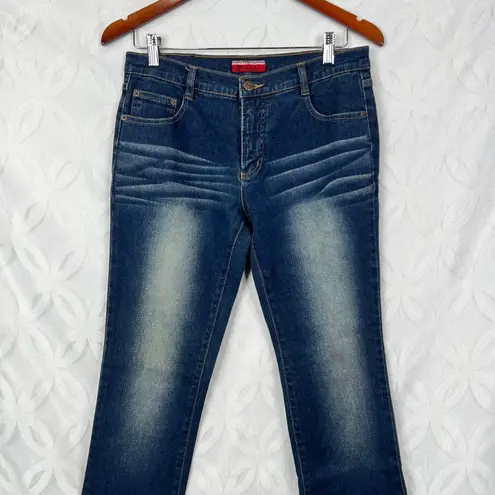 Valentino Rudy Italy Boot Leg Dark Washed Jeans Blue Size 2