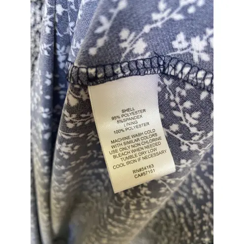 Jessica Howard Vintage Jessica H Ditsy Floral Midi Dress Navy Fit & Flare Elegant Wedding Party