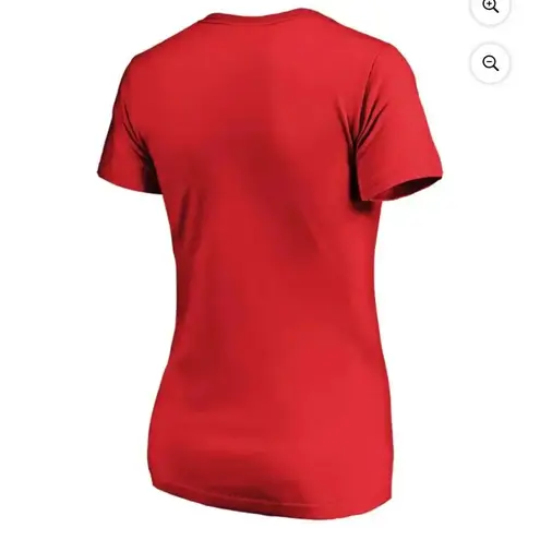 Fanatics NWT Washington Capitals Women's Lace-Up V-Neck T-Shirt Red Size Medium