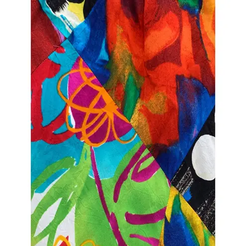 Jams World Voile Cruise Mix Hawaiian Multicolor Printed Swing Mini Skirt NWT S