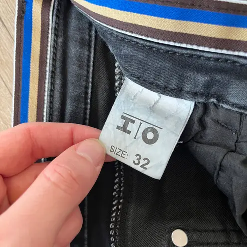 Womens IO Black Cropped Jeans