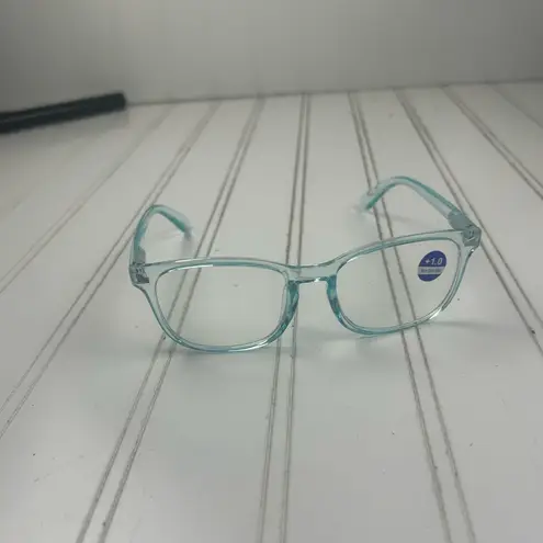 Blue Rectangular Reading Glasses +1.0 Strength NWT