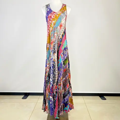 Johnny Was $585 NWOT Treble Bias Floral Sleeveless Maxi Dress S Multicolor