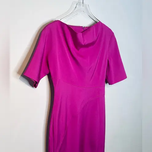 Hilton Hollis Magenta Fuchsia Pink Purple Midi Dress Size 4