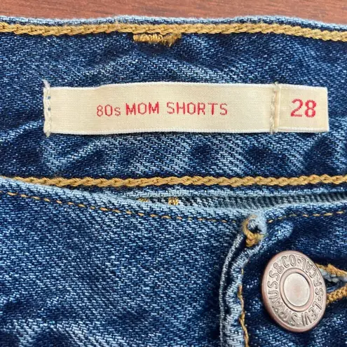 Levi's  80s Mom Shorts Womens 28 Blue Denim You Sure Can Everyday Basic Classic