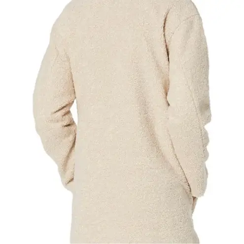Daily Ritual Woman’s Cream Teddy Bear Fleece Oversized Coat Jacket Size M Size M