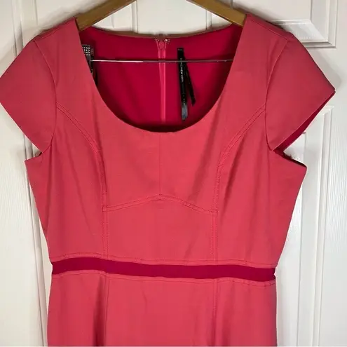 Andrew Marc Marc New York Andrew Mark Cap Sleeve Mini Dress Size 14 Red Pink