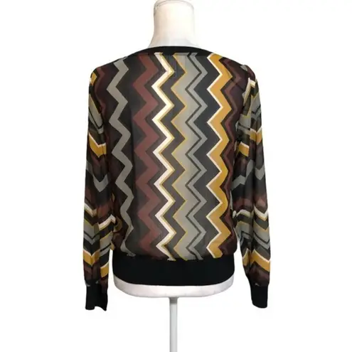Missoni NWOT x Target Sheer Zigzag Top Blouse New