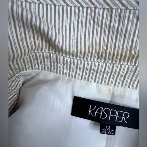 Kasper Pinstripe Suit Seersucker Fabric full lined classic workwear staple Sz 10 - Image 15