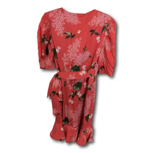 Keepsake The Label Women's This Moment Short Sleeve Ruffle Mini Wrap Dress M NWT Red Size M