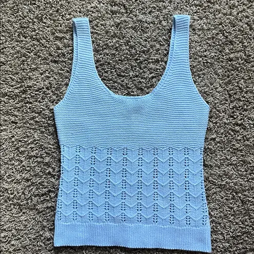 SO  Juniors' Pointelle Sweater Tank Top