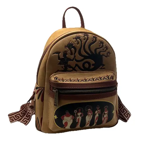 Lounge Fly Disney Hero Hercules Muses Mini Backpack Brown Tan Zero To Hero Bag