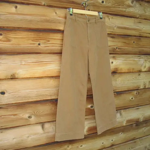 Frye  Nadia High Waist Wide Leg Cropped Pants