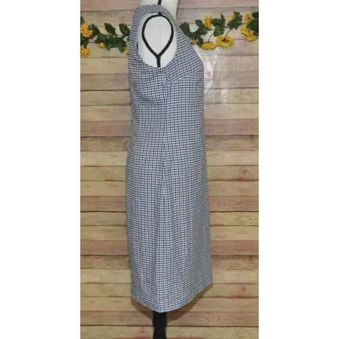 Banana Republic Ruffled Shoulder Sheath Dress Plaid Size 6 Career Academia