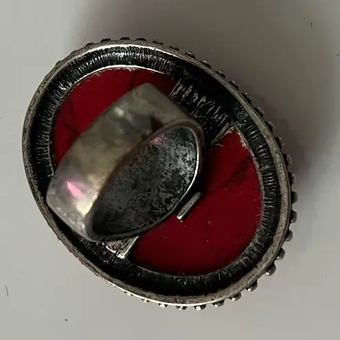 Unbranded • Red Large Stone Statement Ring