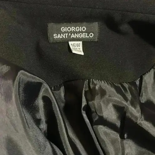 Giorgio Sant’ Angelo women’s black blazer size 16W Classic