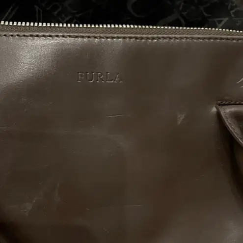 Furla Dark Brown Leather Handbag