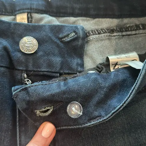 Seven7 10 Tummyless Darkwash Non-Distressed Skinny Jean