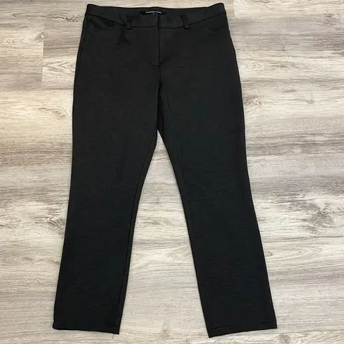 Andrew Marc Charcoal Dark Gray Stretchy Dress Ankle Pants Size 8