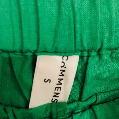 Commense Women's Oversized Linen Tied Two Piece Pants Set Green Size Small NWT - Image 8