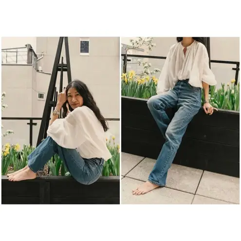 💕DOEN💕 Doen x Dronme Denim Dronme Jeans ~ Cascade Wash Blue 31 NWT