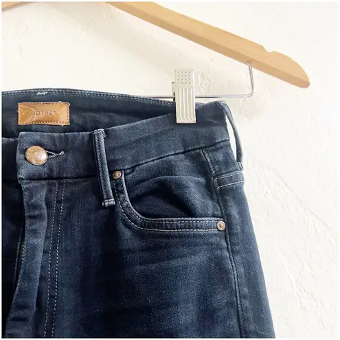 Mother Jeans Size 25 High Waisted Looker Ankle Jeans In Coffee, Tea Or Me Dark Blue