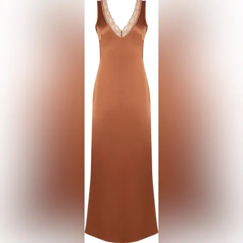  Simi Lace Trim Satin Maxi Dress M
LIONESS