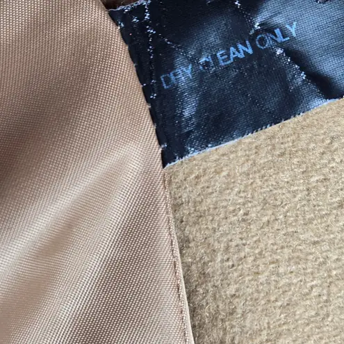 MICHAEL Michael Kors Tan Brown Wool Blend Peacoat Toggle Zip Up Hooded 10