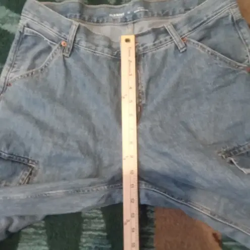 Old Navy  Mid Rise Baggy Cargo Wide Leg Barrel Womens Size 12