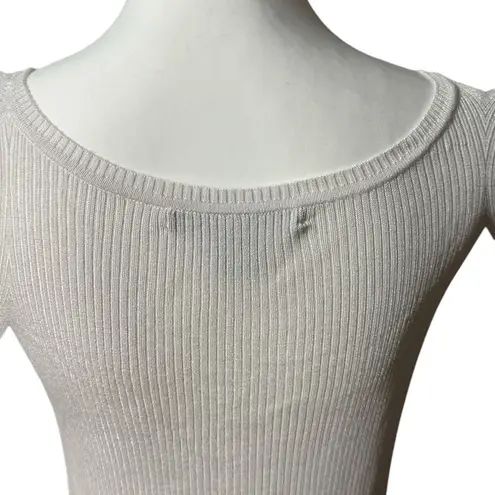 Ellen Tracy  White Tank Style Ribbed Lightweight Sweater Sz XS