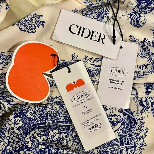 Cider Blue White Chateau Toile Pattern Corset Bodysuit Tank And Mini Skirt Set