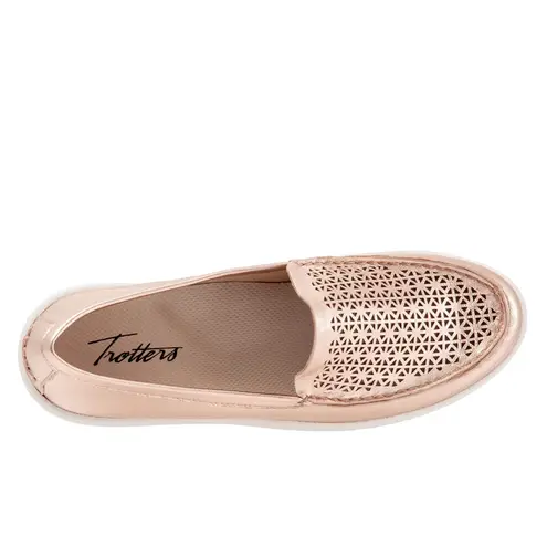Audrey Trotters Rose Gold Slip-On Loafers