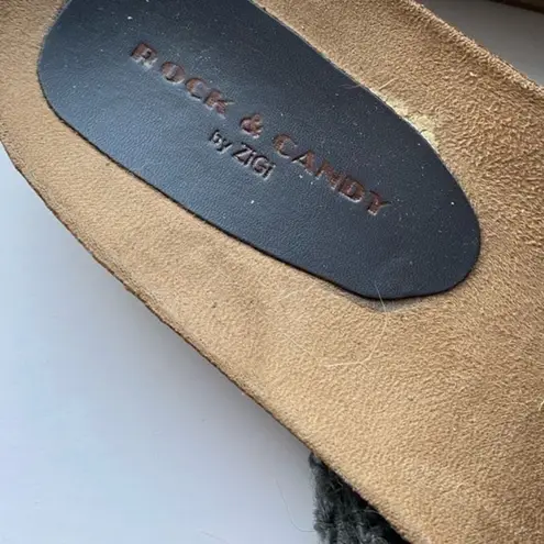 Rock and Candy • Embroidered Floral Sandals Gray Size 11