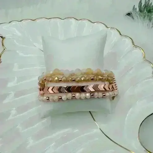 Cute Beaded Rose gold Watchband New Compatible for iWatch Size 38/40/41 mm