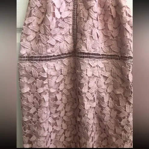 Bardot Pink Ruched Embellished Midi Dress