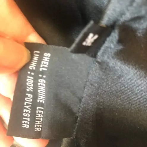 Winlit 3 Button Leather Black Blazer Sz M Jacket Trench Coat Lightweight Lined Size M